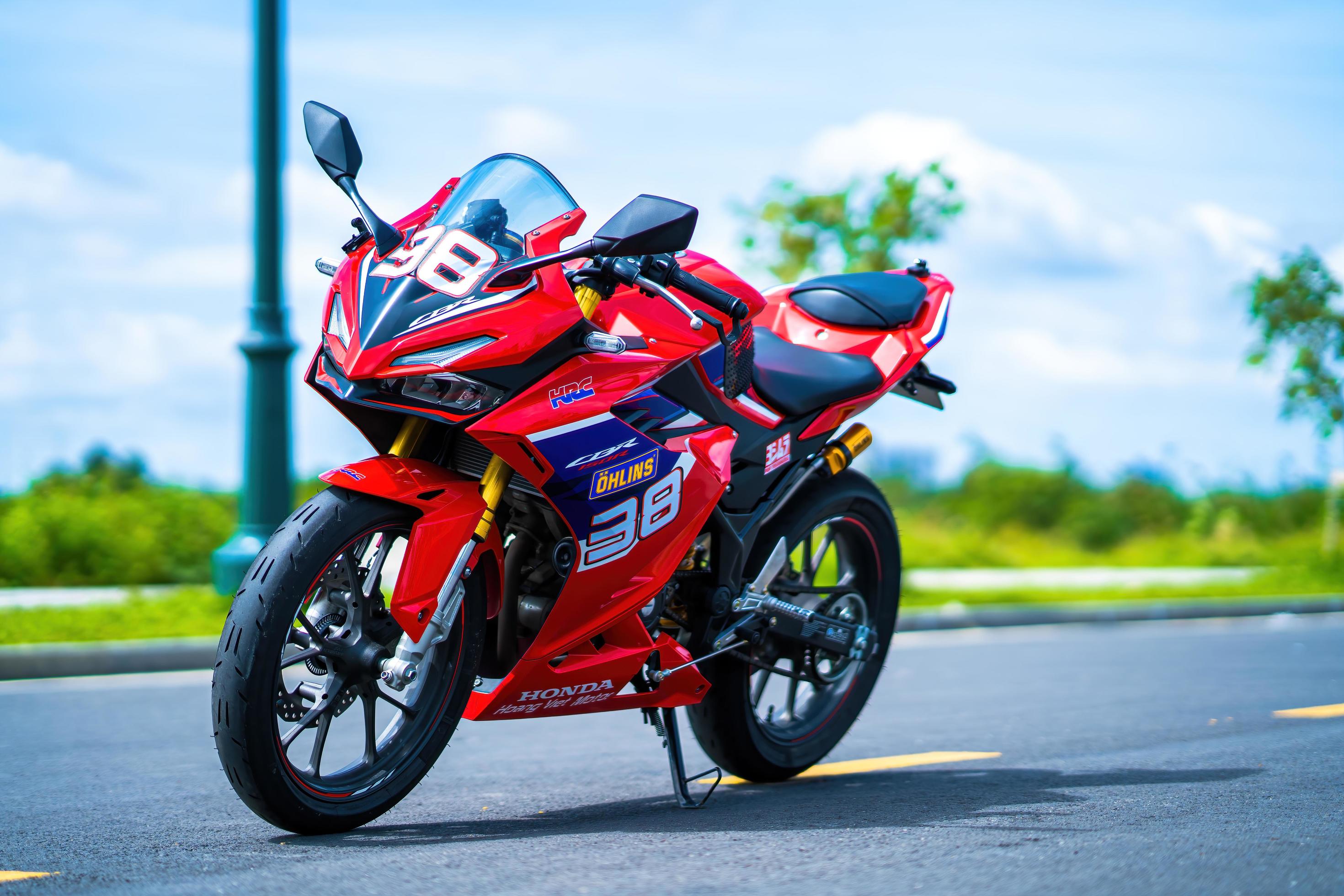 Ho Chi Minh MAY 22 2022 Focus the cbr 150r 2021 motorbike is