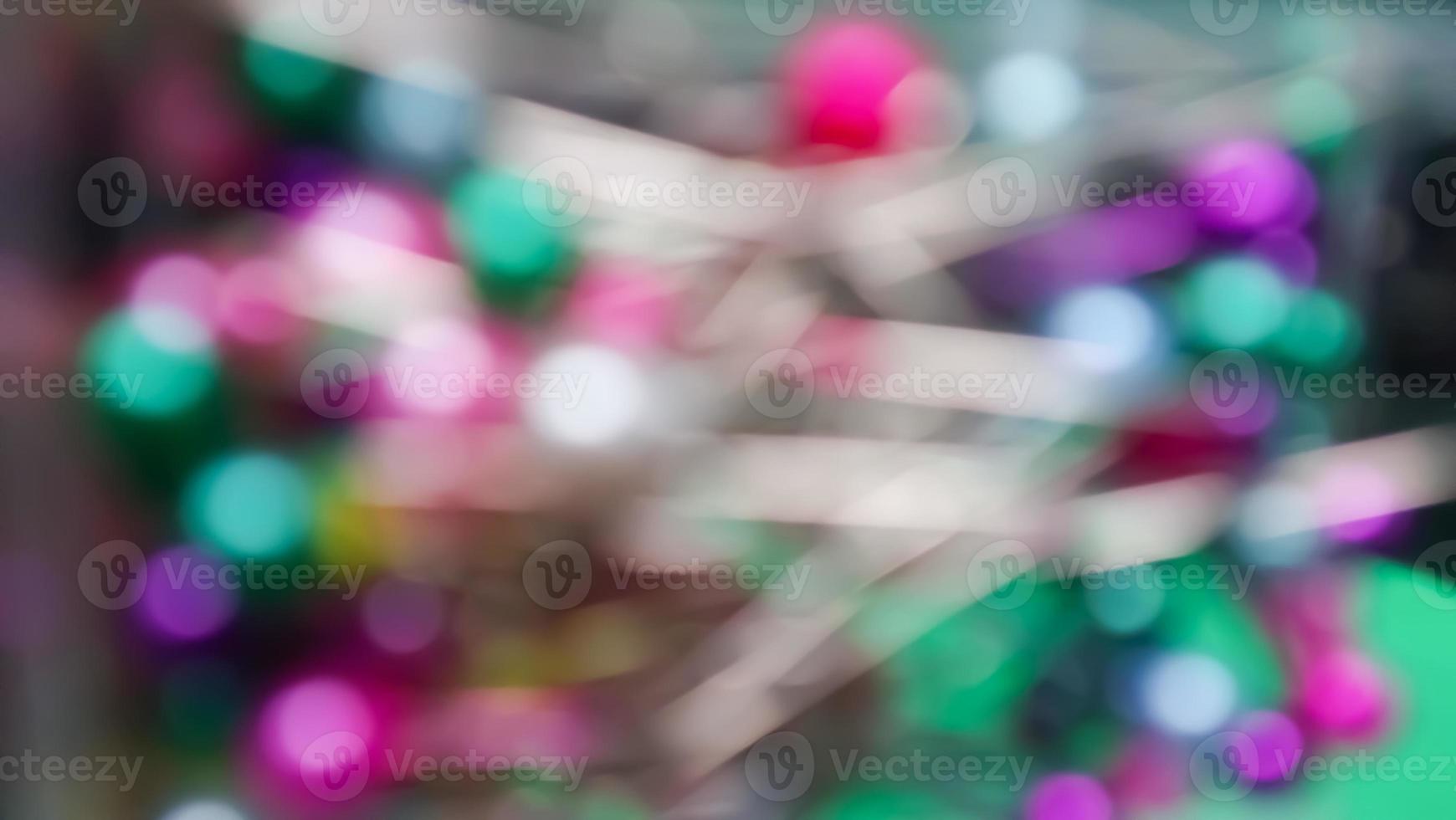 Bokeh and blur purple light for the background. photo