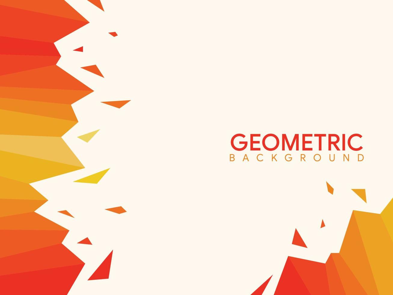 creative abstract geometric shapes background vector