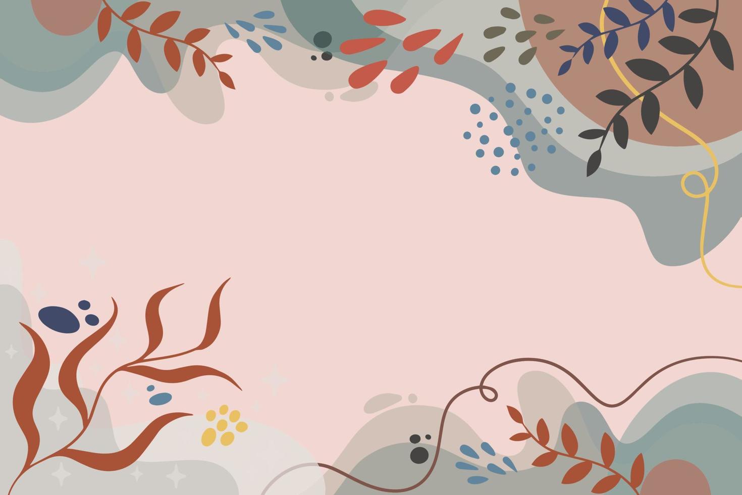 flat background with scandinavian color vector