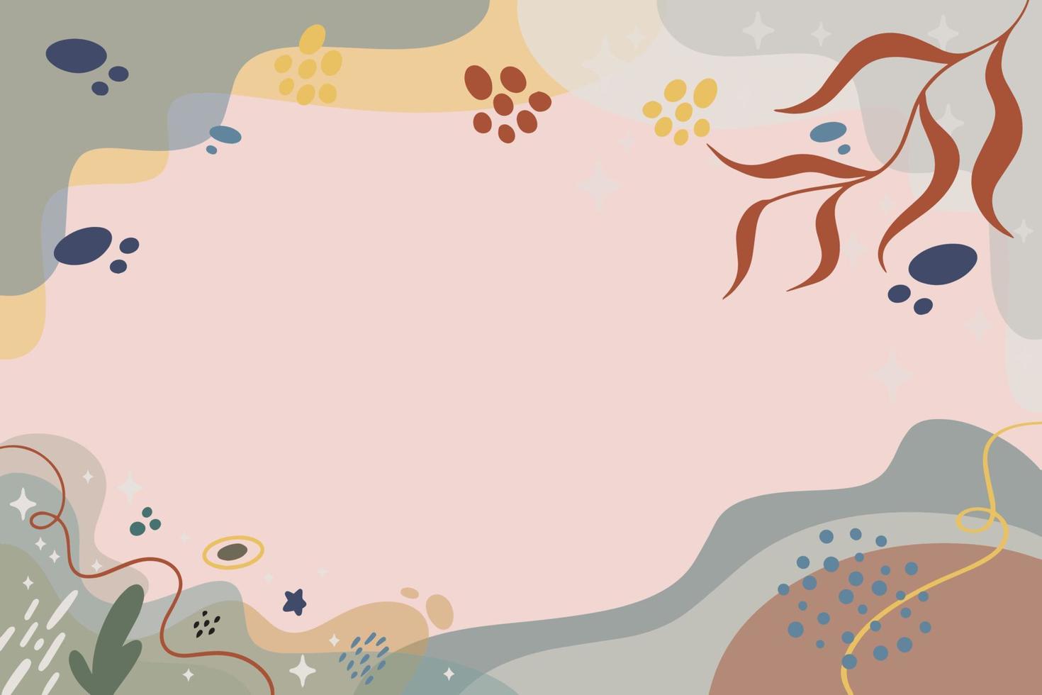 flat background with scandinavian color vector