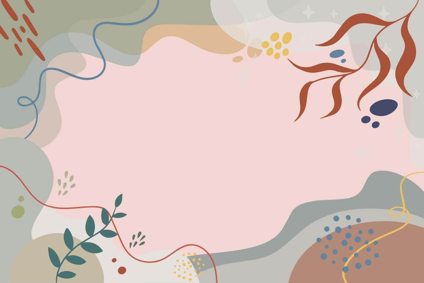 flat background with scandinavian color vector
