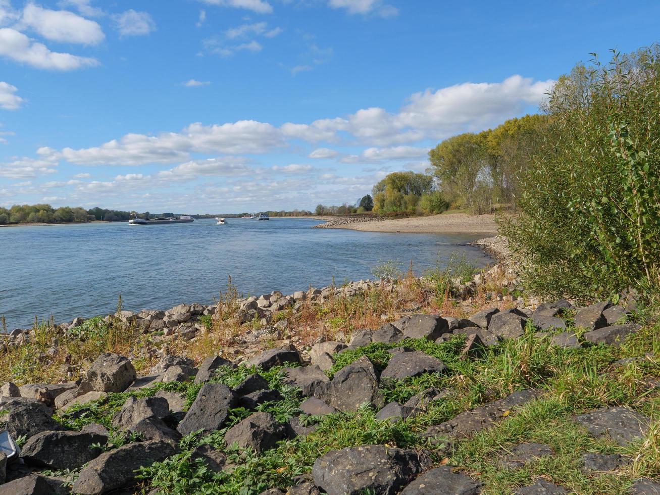 the river rhine near wesel photo