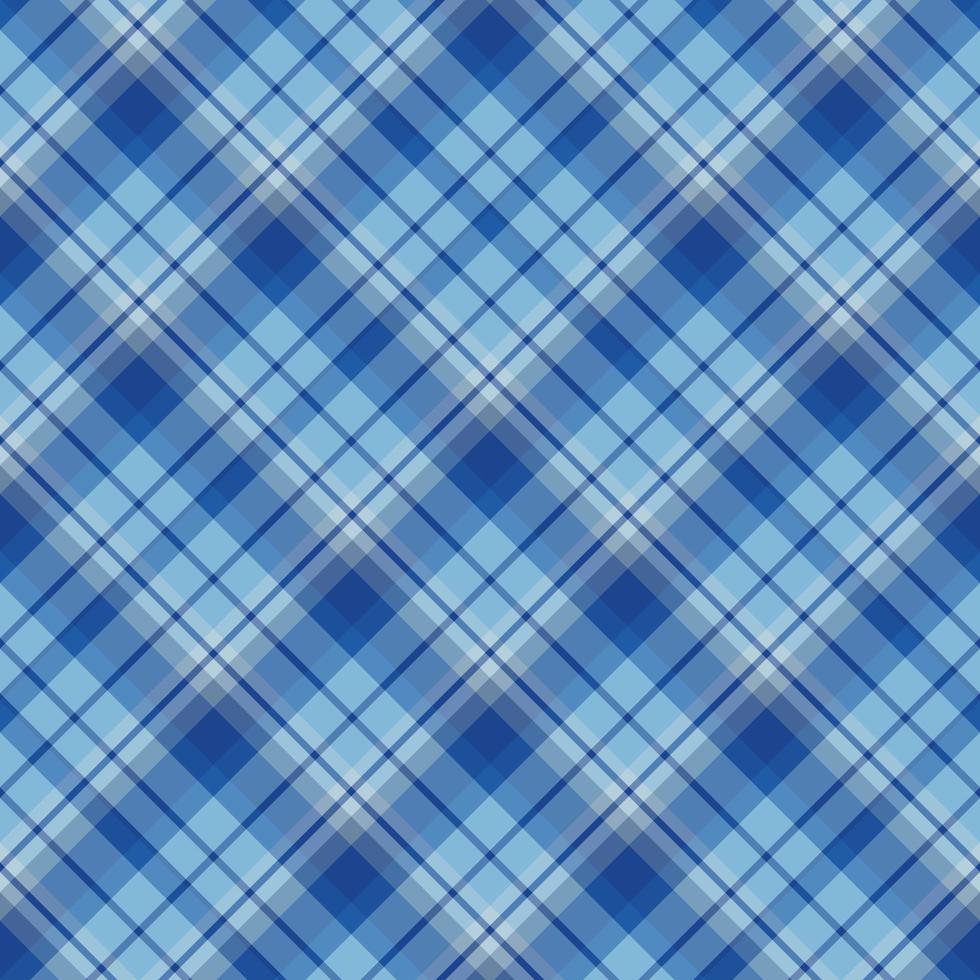 Seamless pattern in fine blue colors for plaid, fabric, textile, clothes, tablecloth and other things. Vector image. 2