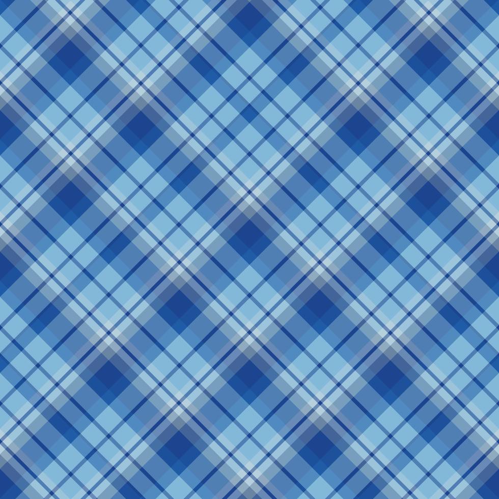 Seamless pattern in fine blue colors for plaid, fabric, textile, clothes, tablecloth and other things. Vector image. 2