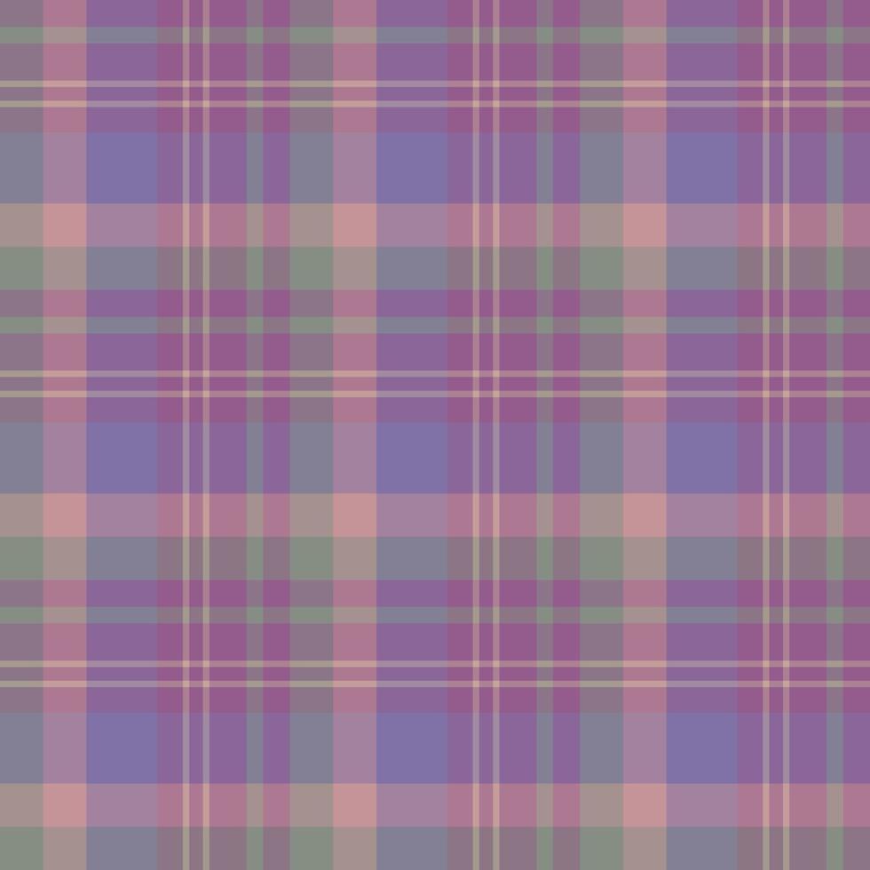 Seamless pattern in exquisite discreet gray, pink, violet and purple colors for plaid, fabric, textile, clothes, tablecloth and other things. Vector image.