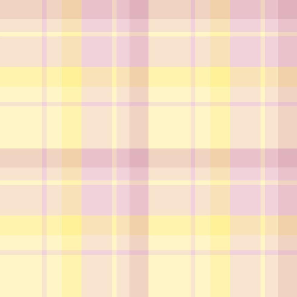 Seamless pattern in fantasy light pink and yellow colors for plaid, fabric, textile, clothes, tablecloth and other things. Vector image.