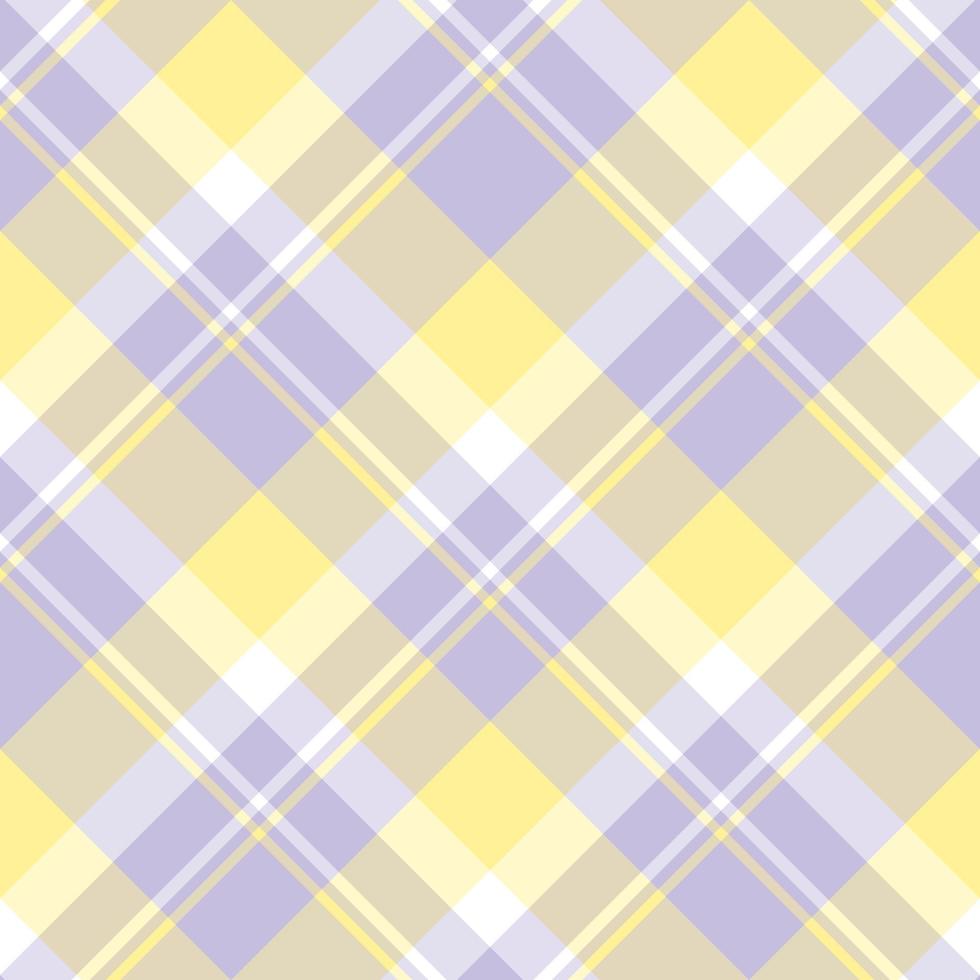 patrón impecable en colores violeta claro y amarillo de fantasía para tela escocesa, tela, textil, ropa, mantel y otras cosas. imagen vectorial 2 vector