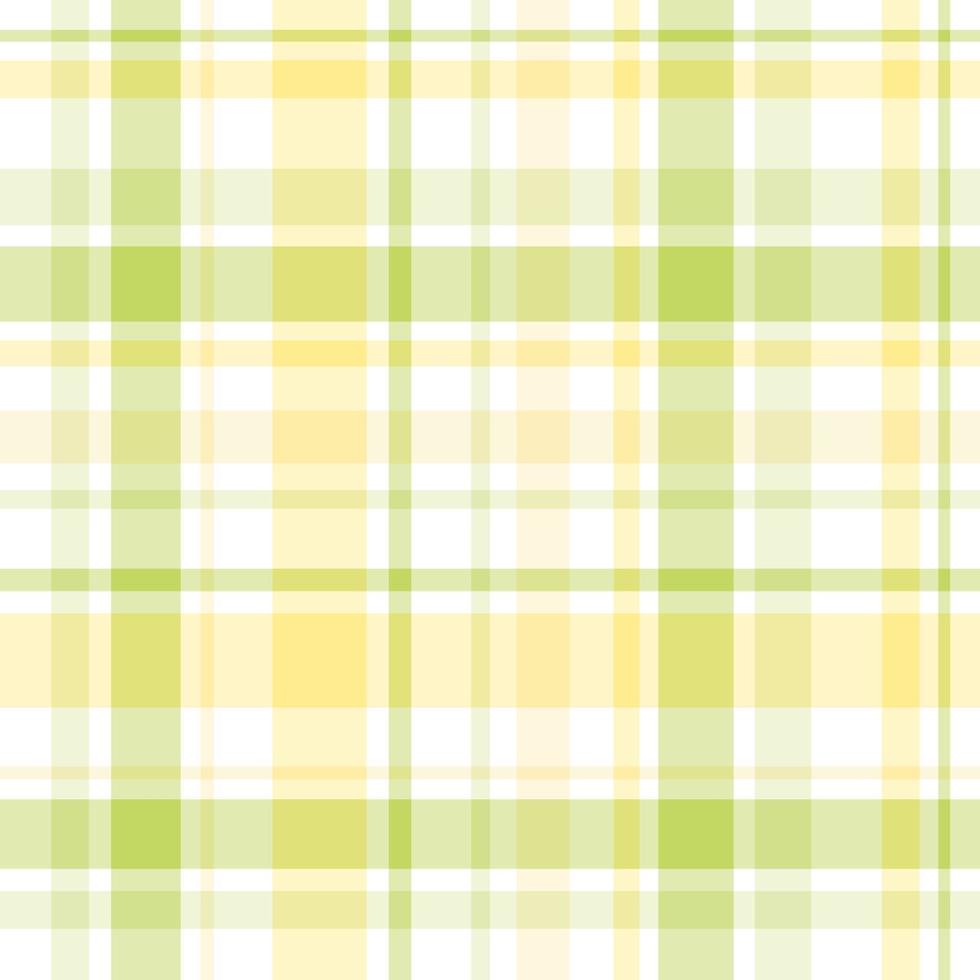 Seamless pattern in fantasy light yellow and bright green colors for plaid, fabric, textile, clothes, tablecloth and other things. Vector image.