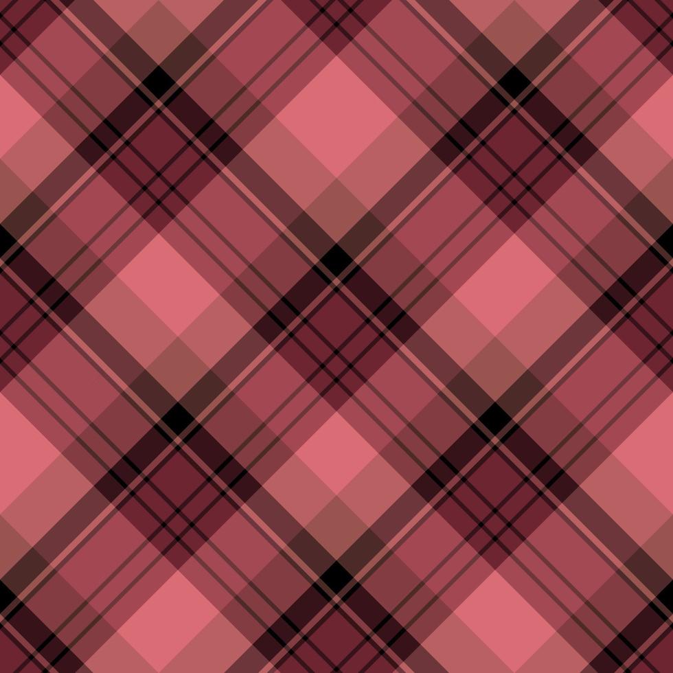 Seamless pattern in fascinating cozy berry red and black for plaid, fabric, textile, clothes, tablecloth and other things. Vector image. 2