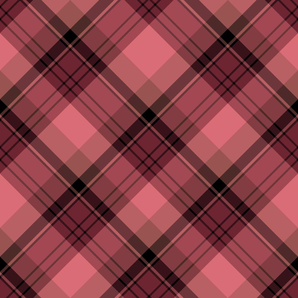 patrón impecable en fascinante y acogedor rojo baya y negro para tela escocesa, tela, textil, ropa, mantel y otras cosas. imagen vectorial 2 vector