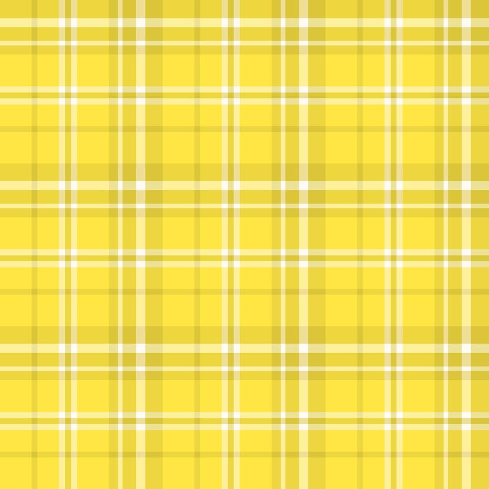 Seamless pattern in fascinating yellow and white colors for plaid, fabric, textile, clothes, tablecloth and other things. Vector image.