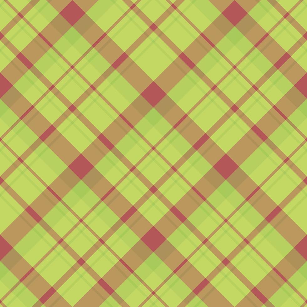 Seamless pattern in fascinating cute red and green colors for plaid, fabric, textile, clothes, tablecloth and other things. Vector image. 2