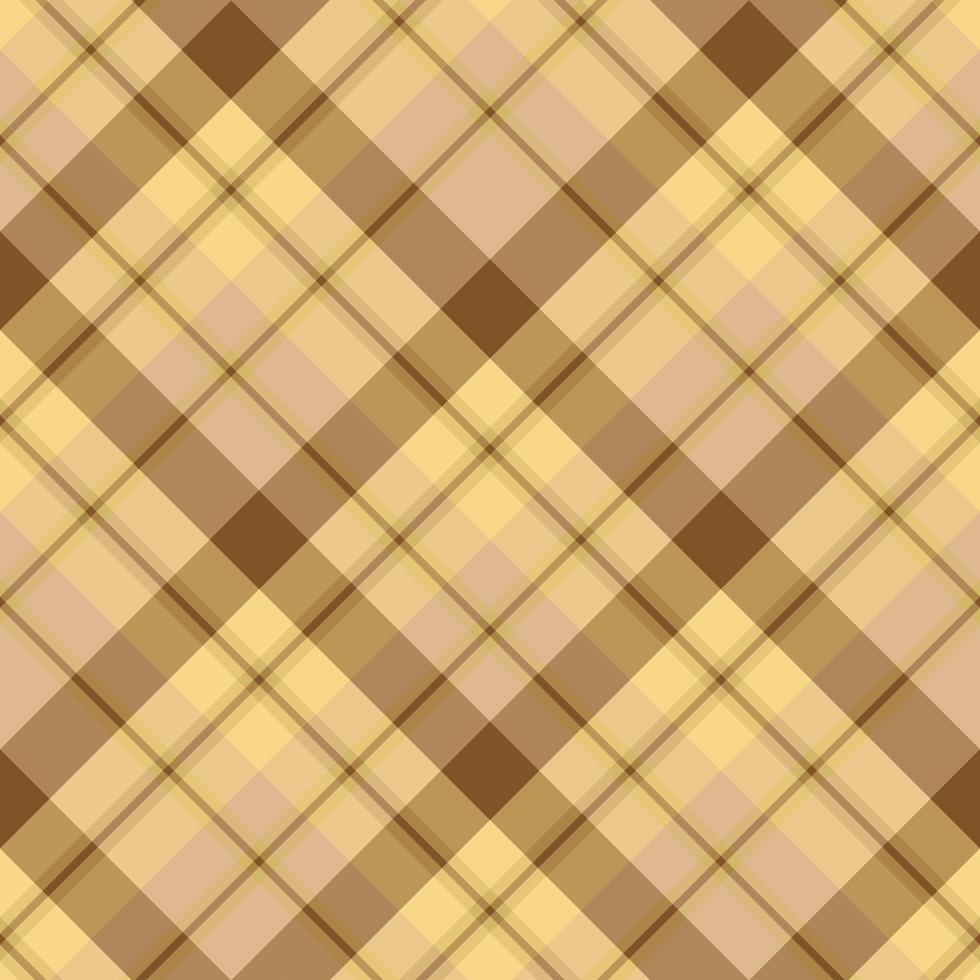 Seamless pattern in fine autumn brown and yellow colors for plaid, fabric, textile, clothes, tablecloth and other things. Vector image. 2