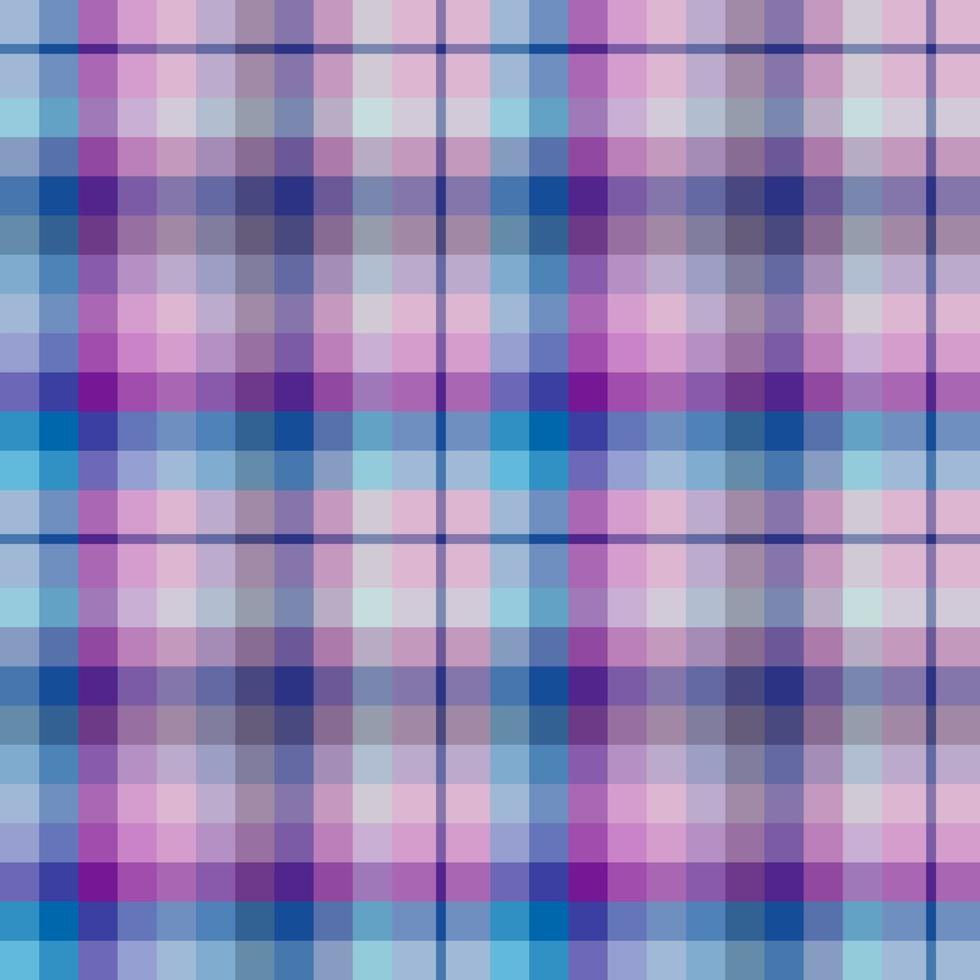 Seamless pattern in fine blue, pink, violet and purple colors for plaid, fabric, textile, clothes, tablecloth and other things. Vector image.