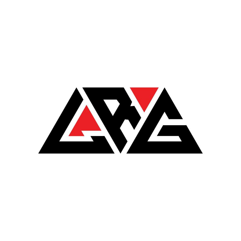 Diseño de logotipo de letra triangular lrg con forma de triángulo. monograma de diseño de logotipo de triángulo lrg. plantilla de logotipo de vector de triángulo lrg con color rojo. logotipo triangular lrg logotipo simple, elegante y lujoso. lrg