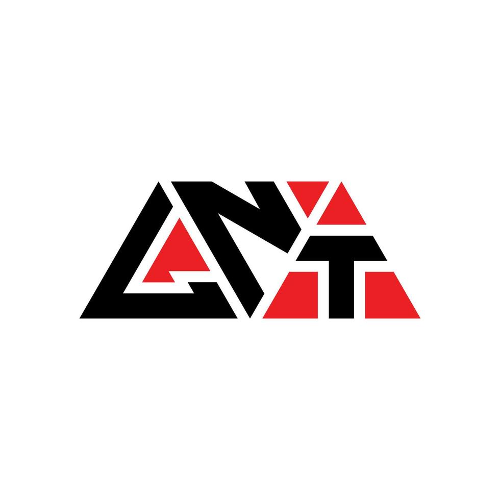 LNT triangle letter logo design with triangle shape. LNT triangle logo design monogram. LNT triangle vector logo template with red color. LNT triangular logo Simple, Elegant, and Luxurious Logo. LNT