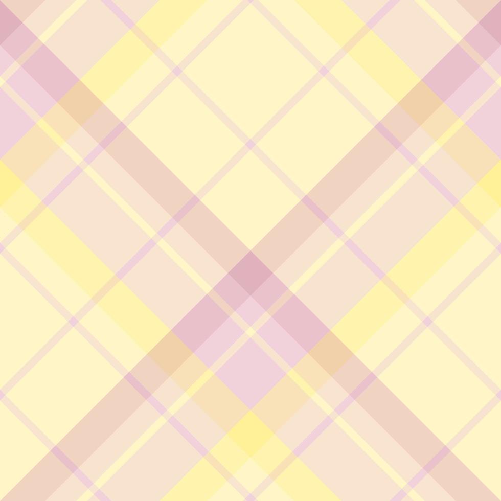 Seamless pattern in fantasy light pink and yellow colors for plaid, fabric, textile, clothes, tablecloth and other things. Vector image. 2