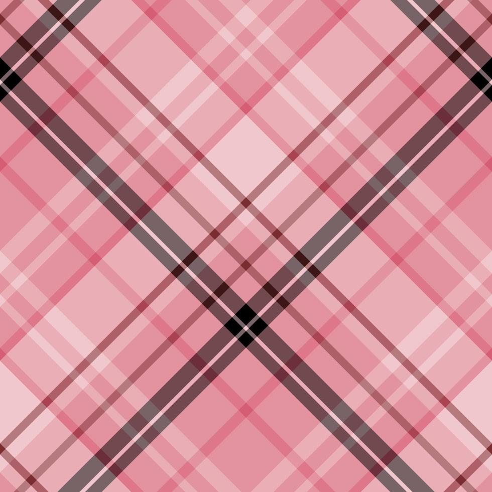 Seamless pattern in fascinating creative pink and black colors for plaid, fabric, textile, clothes, tablecloth and other things. Vector image. 2