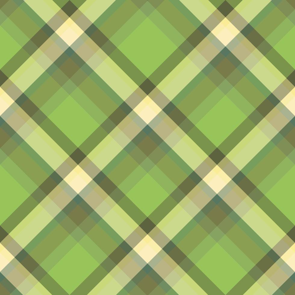 patrón impecable en colores verde fantasía y amarillo claro para tela escocesa, tela, textil, ropa, mantel y otras cosas. imagen vectorial 2 vector