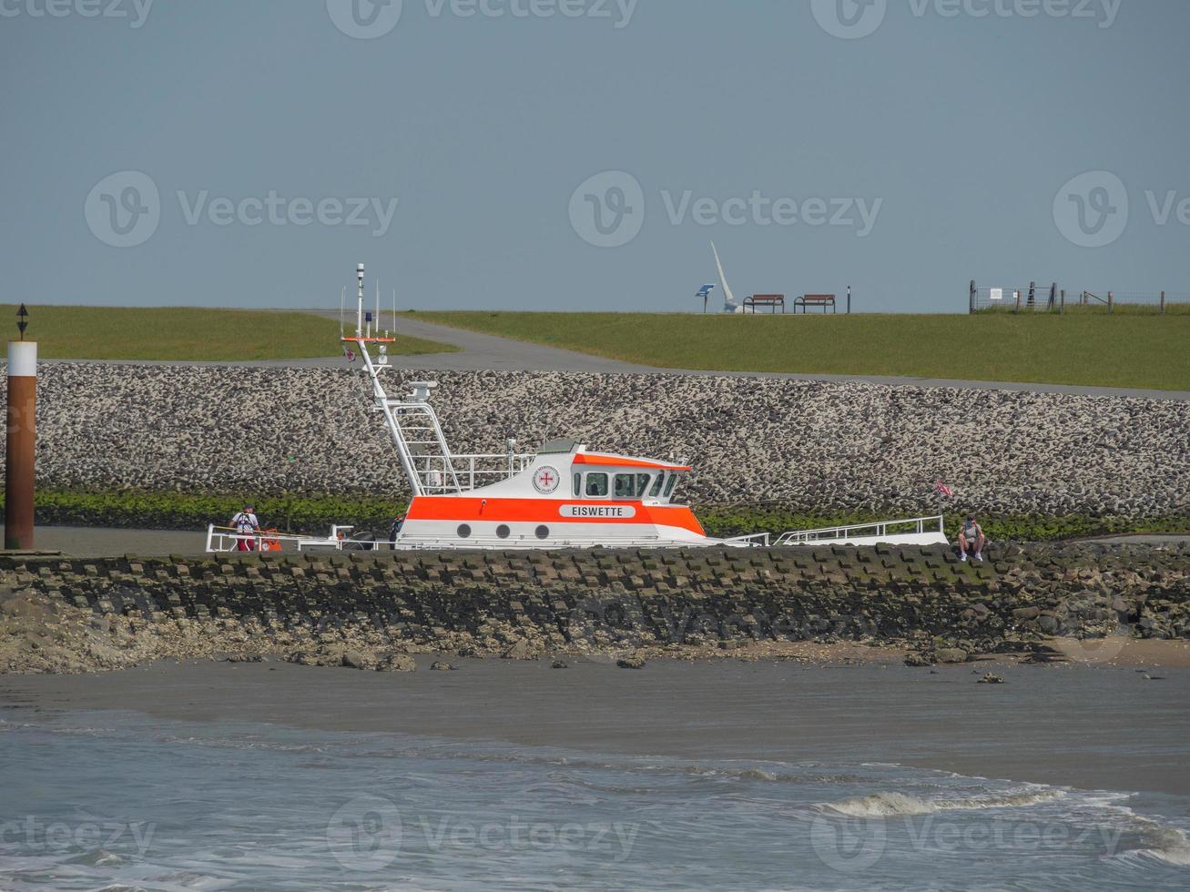 the island Nordstrand in the north sea photo