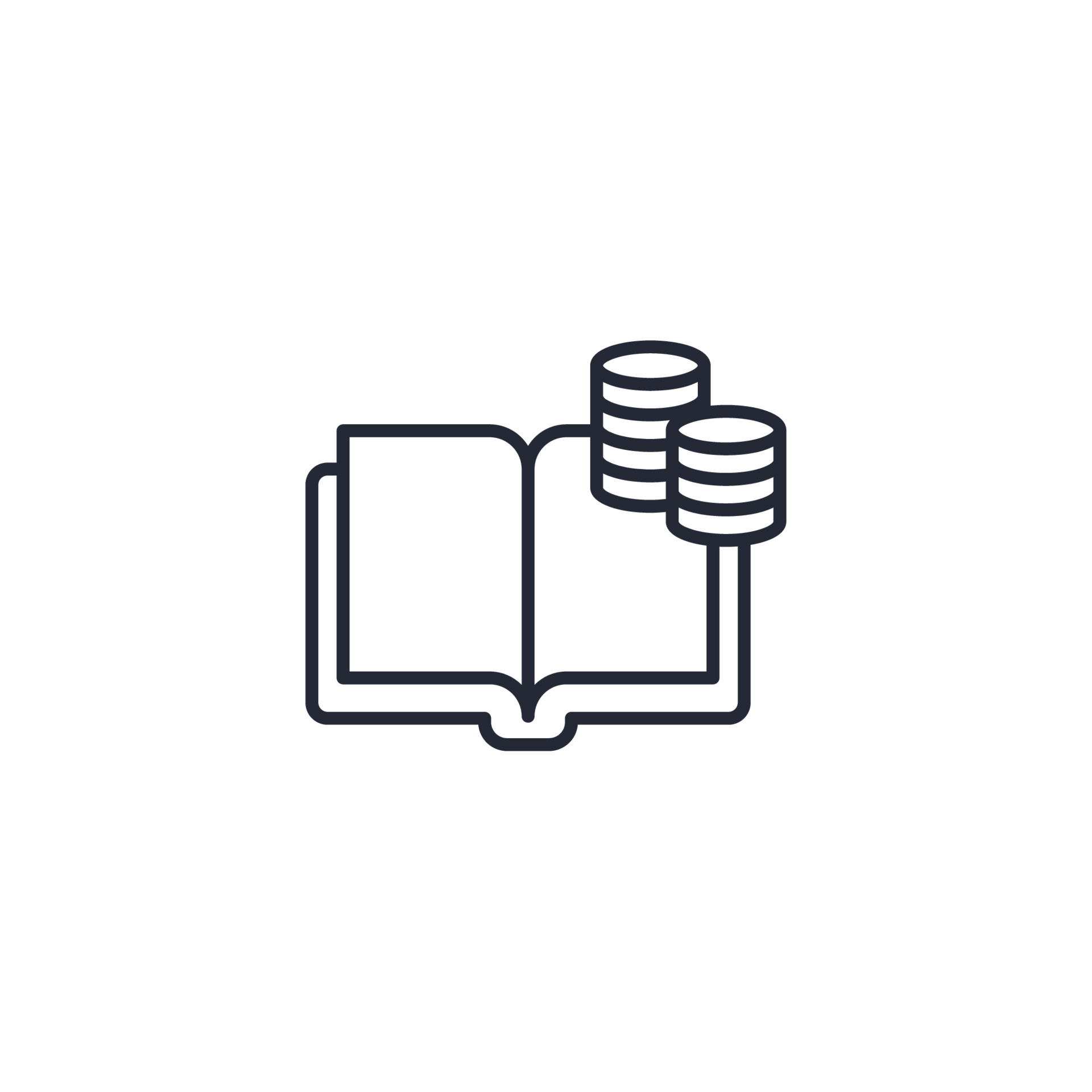 Vector sign of the accountant symbol is isolated on a white background