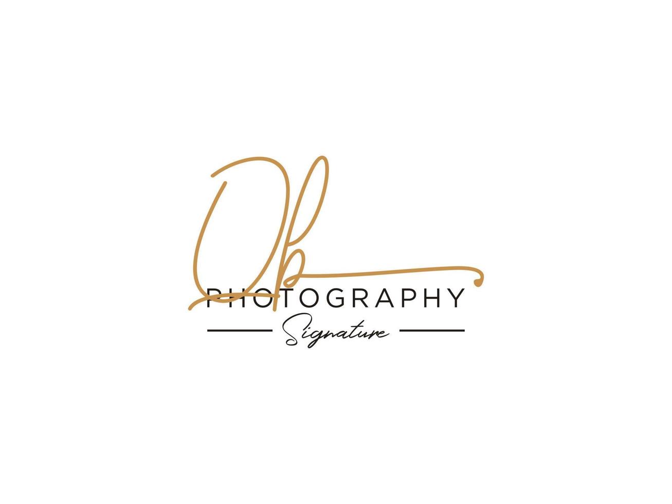 Letter QB Signature Logo Template Vector