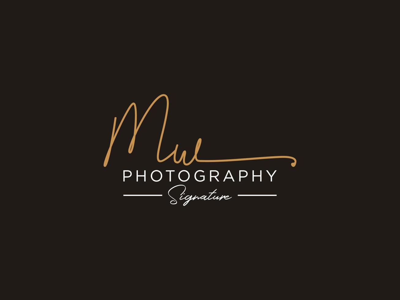 Letter MW Signature Logo Template Vector