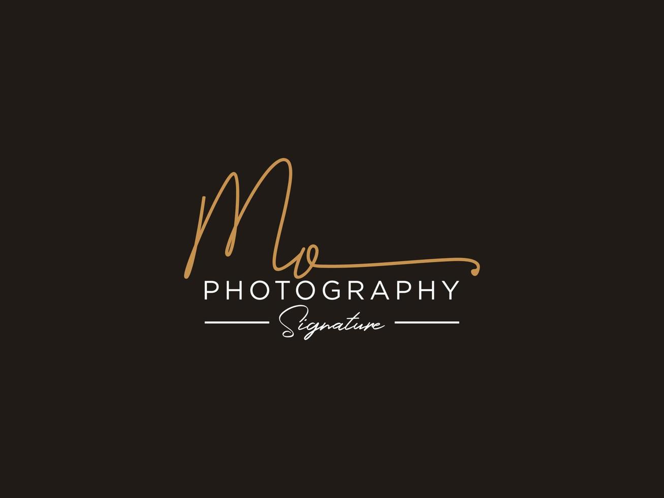 Letter MO Signature Logo Template Vector