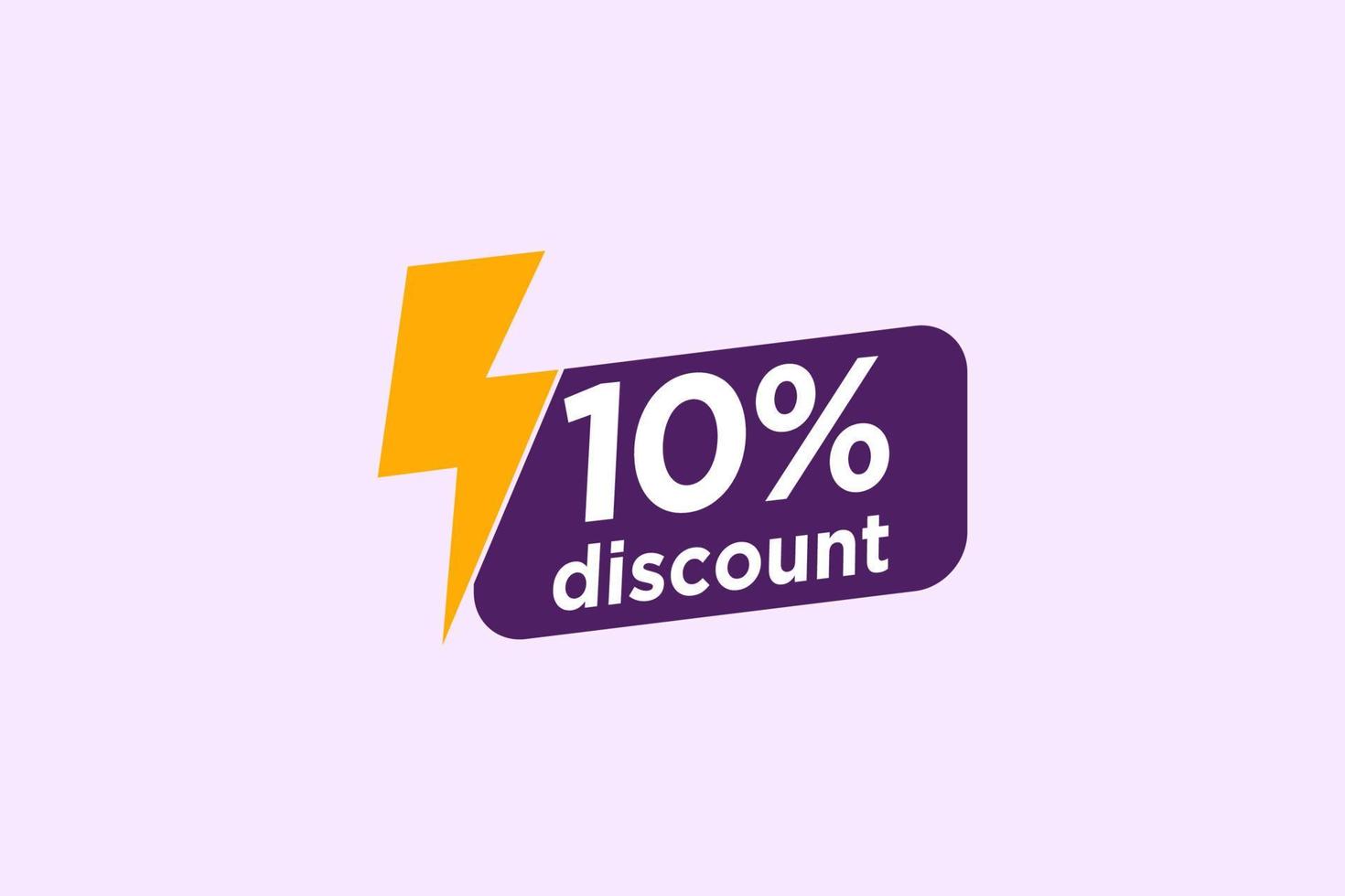 10 discount, Sales Vector badges for Labels, , Stickers, Banners, Tags, Web Stickers, New offer. Discount origami sign banner.