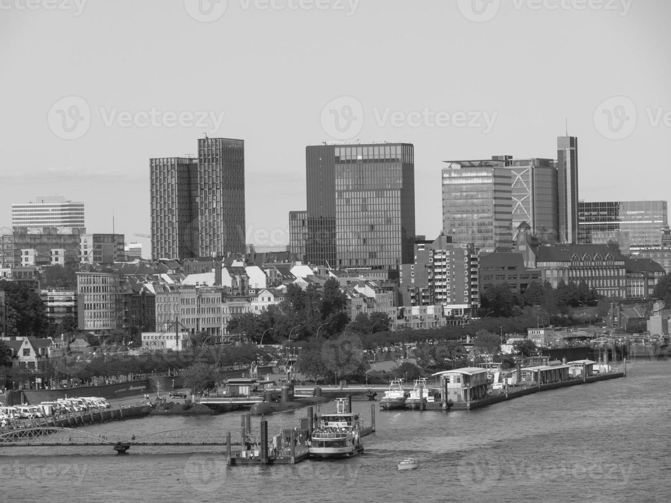 hamburgo y el río elba foto