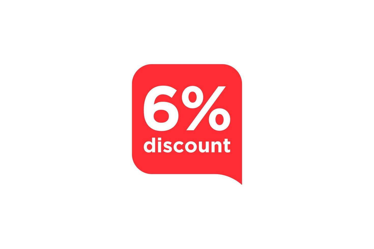 6 discount, Sales Vector badges for Labels, , Stickers, Banners, Tags, Web Stickers, New offer. Discount origami sign banner.