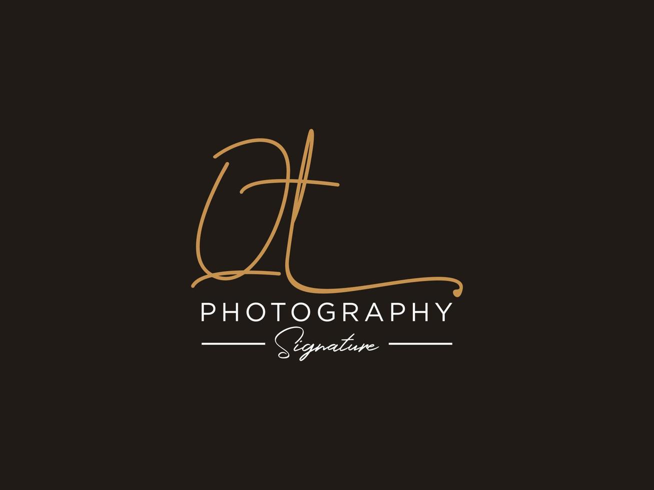Letter QT Signature Logo Template Vector