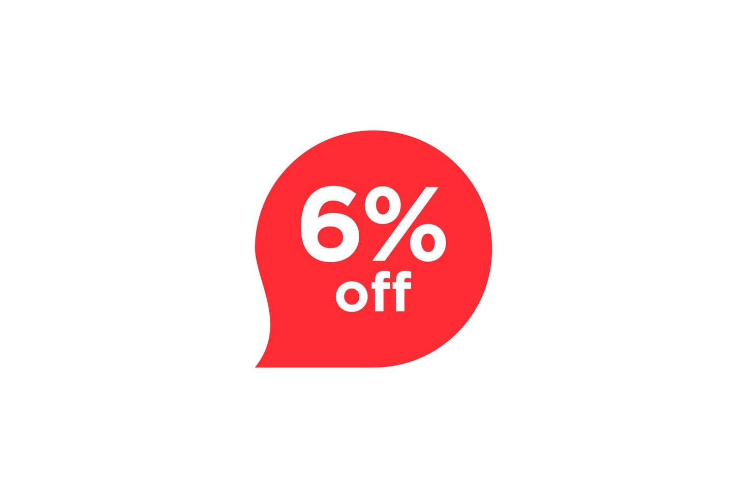 6 discount, Sales Vector badges for Labels, , Stickers, Banners, Tags, Web Stickers, New offer. Discount origami sign banner.