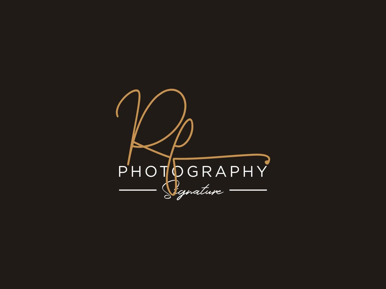 Letter RF Signature Logo Template Vector