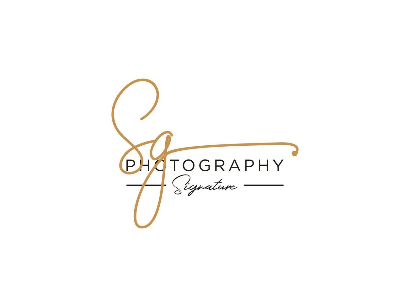 Letter SG Signature Logo Template Vector