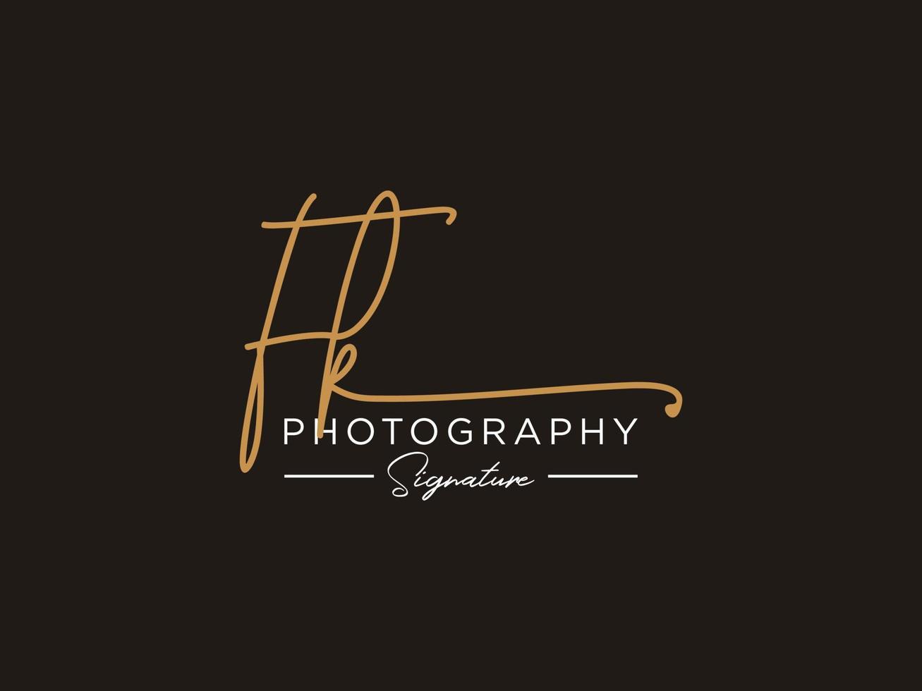 Letter FK Signature Logo Template Vector