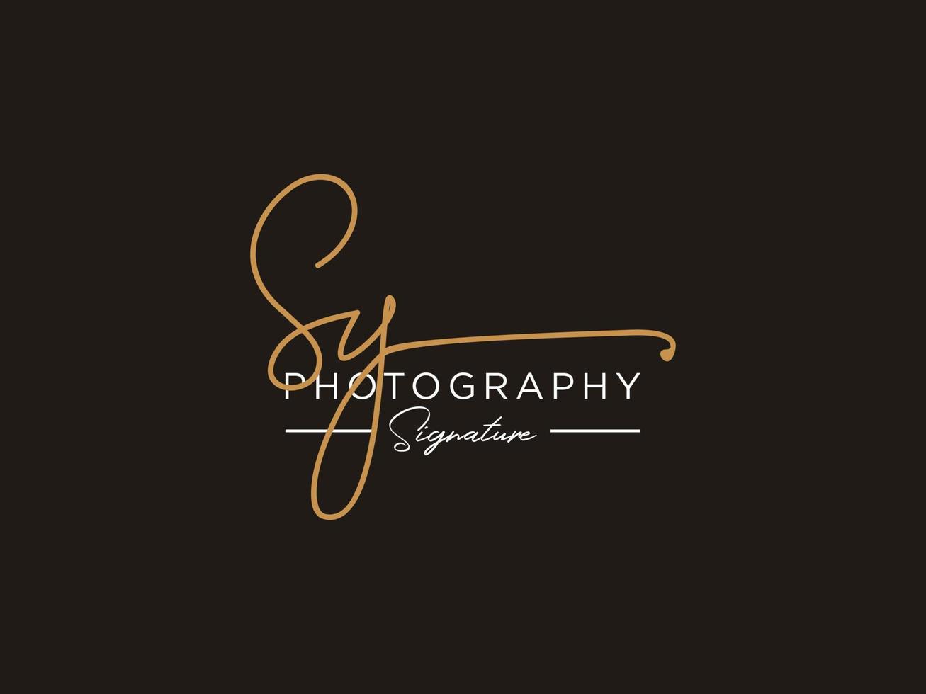 Letter SY Signature Logo Template Vector