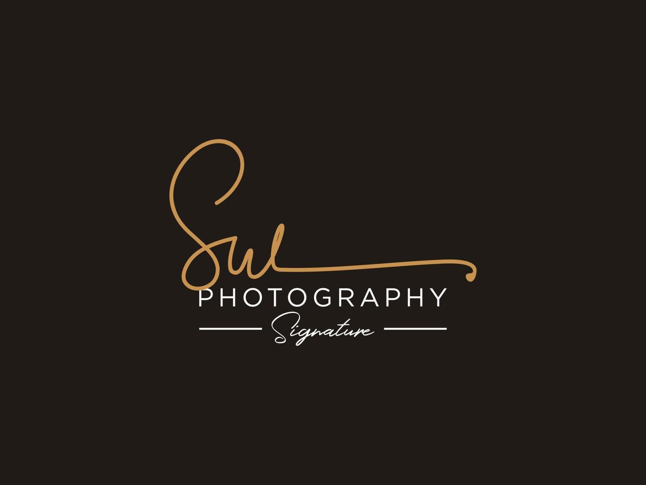 Letter SW Signature Logo Template Vector