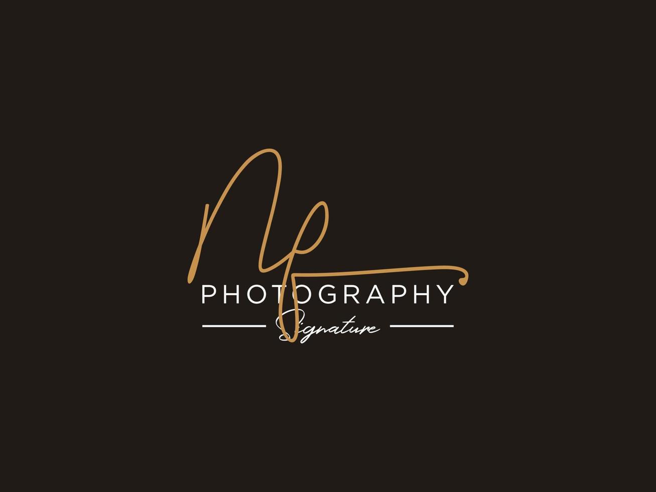 Letter NF Signature Logo Template Vector