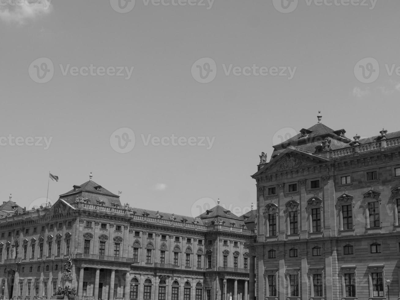 the city of Wuerzburg at the river main photo
