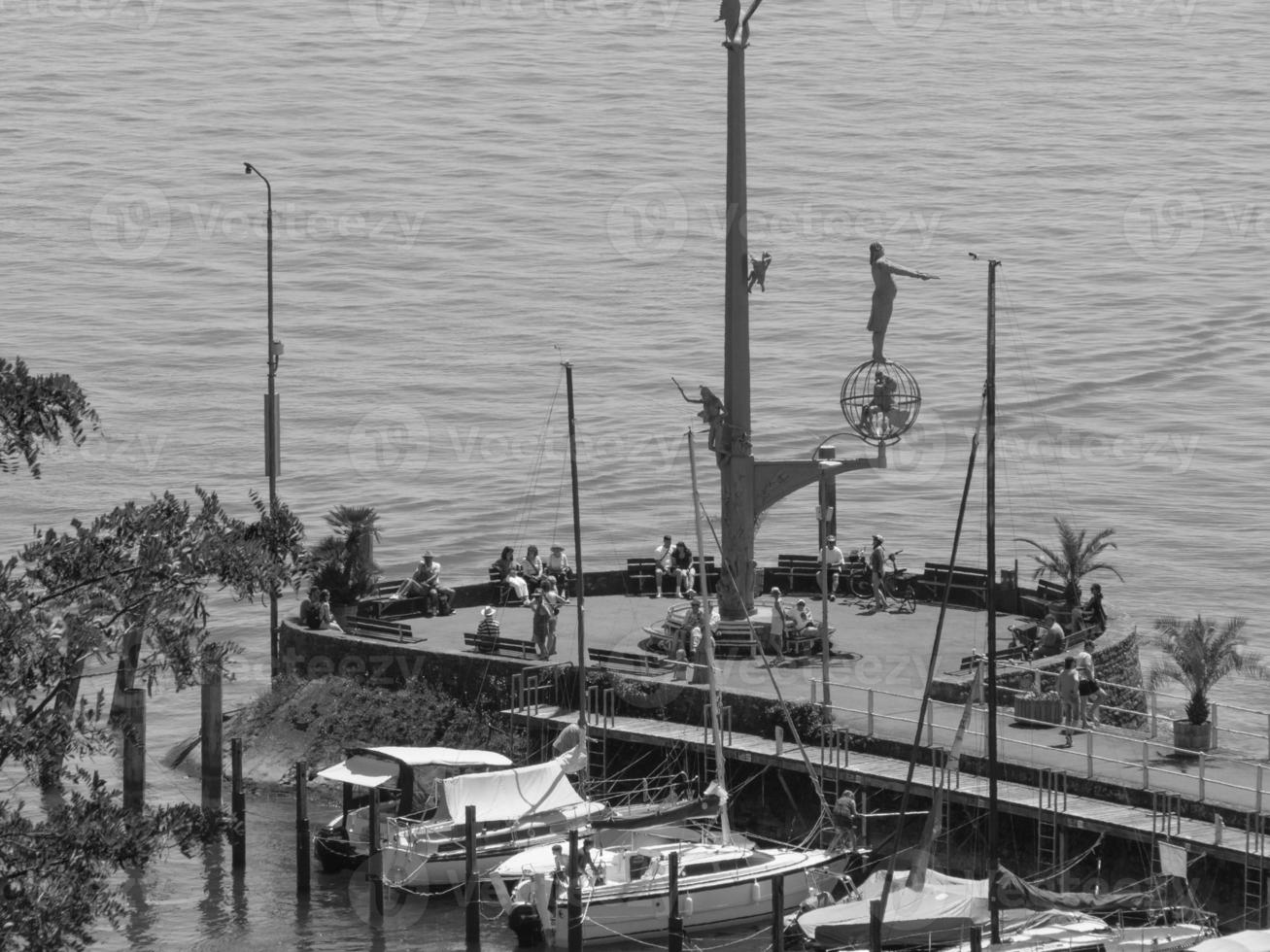 the city of Meersburg at the lake constance photo