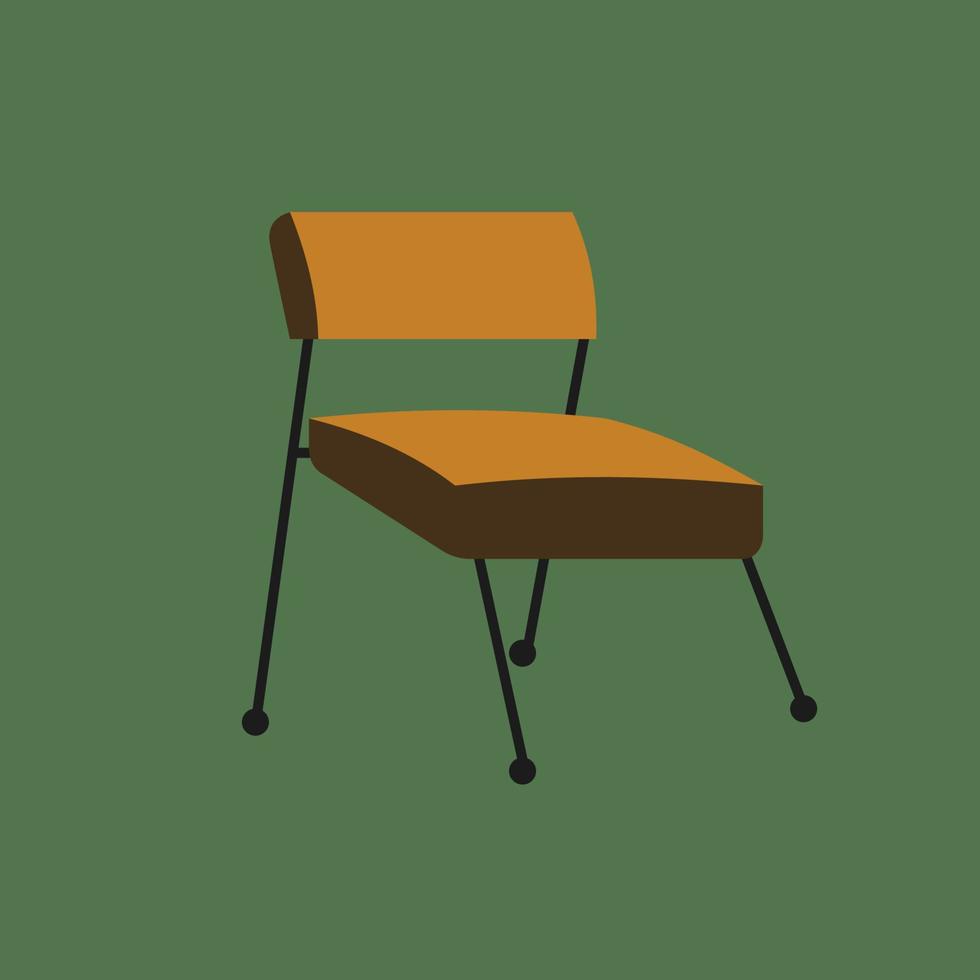 Flat illustration of Chair vector