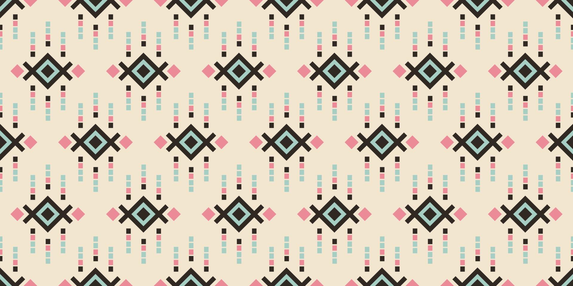 Abstract  traditional cloth style. Seamless in tribal, folk embroidery,  Tribe geometric fabric. Aztec geometric art ornament print. Design for carpet, wallpaper, clothing, wrapping, textile, tissue. vector