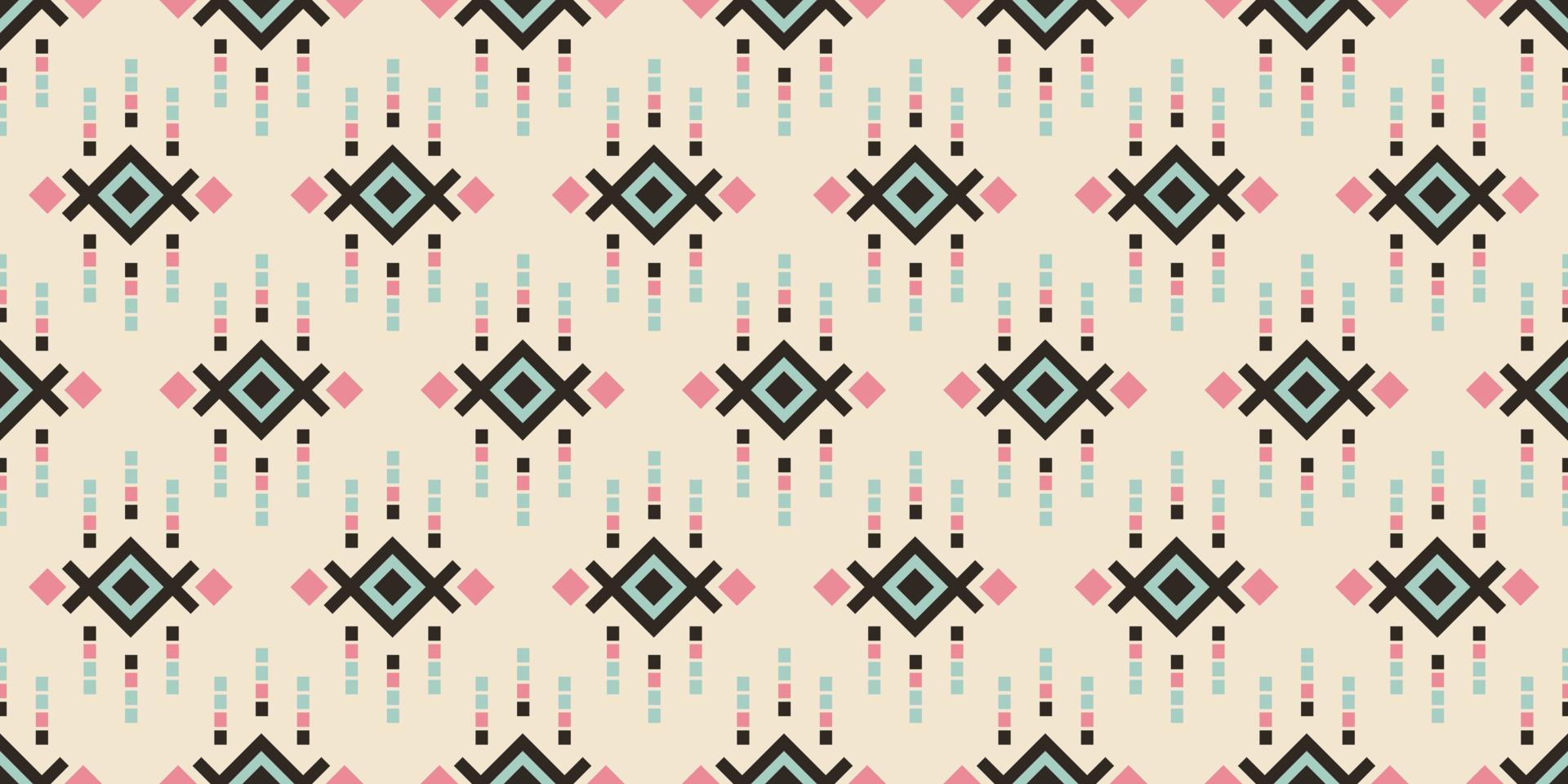 Abstract  traditional cloth style. Seamless in tribal, folk embroidery,  Tribe geometric fabric. Aztec geometric art ornament print. Design for carpet, wallpaper, clothing, wrapping, textile, tissue. vector