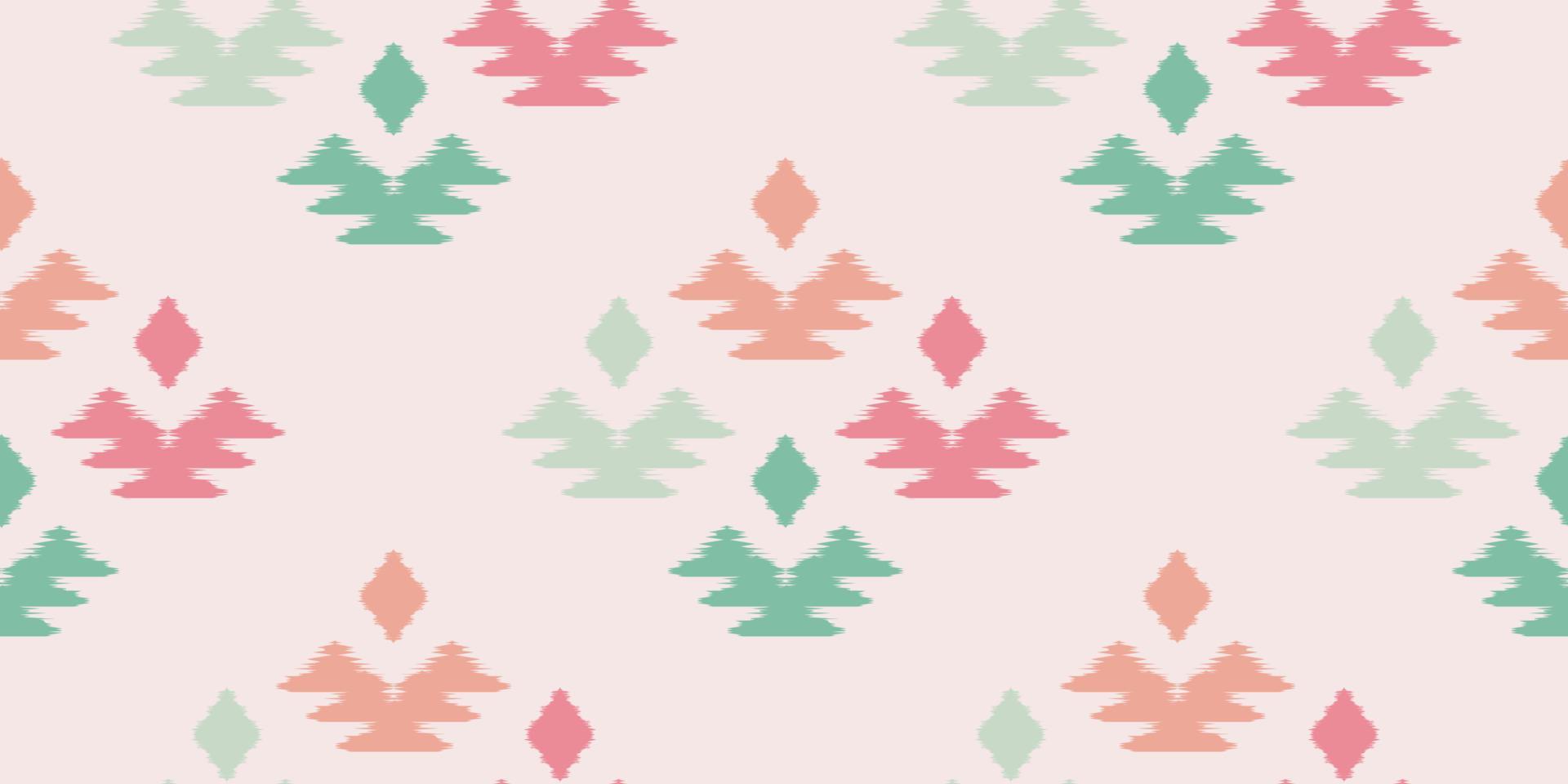 Ethnic abstract ikat art. Seamless pattern in tribal, folk embroidery, and Mexican style. Aztec geometric art ornament print.Design for carpet, wallpaper, clothing, wrapping, fabric, cover, textile vector