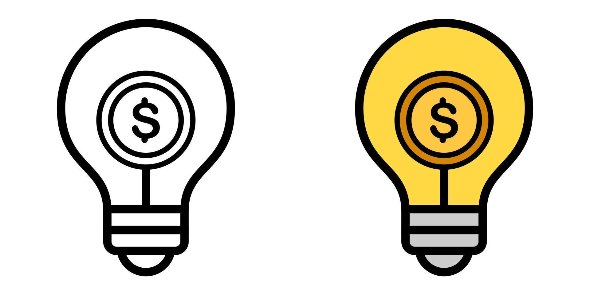 Illustration Vector Graphic of Bulb, creative, idea Icon