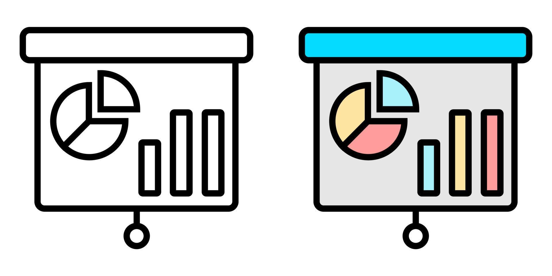 gráfico vectorial de ilustración de negocios, gráfico, icono de finanzas vector