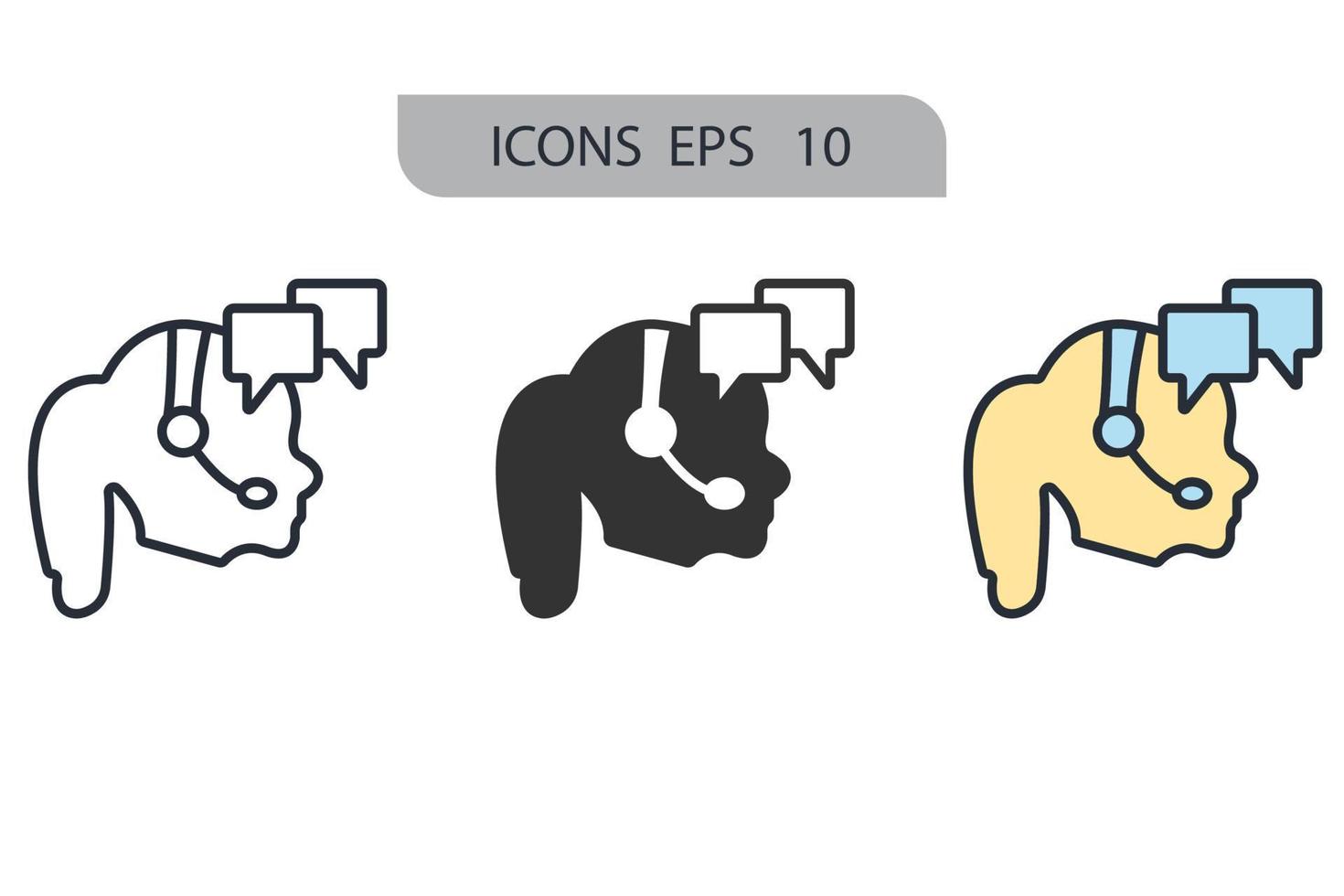 iconos de apoyo símbolo elementos vectoriales para web infográfico vector