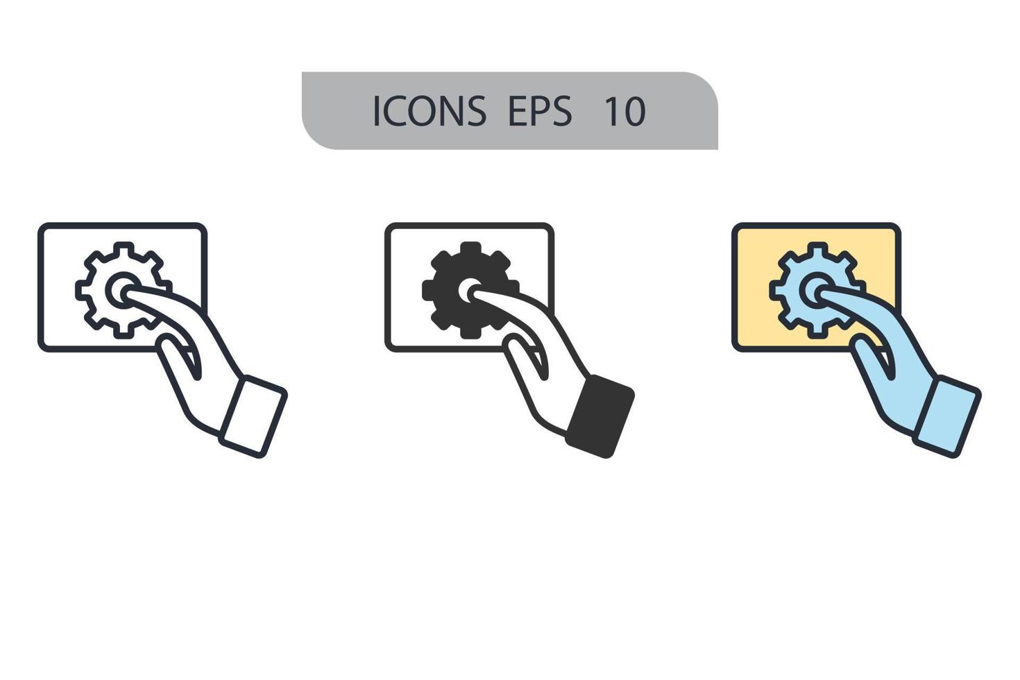 Productivity icons  symbol vector elements for infographic web